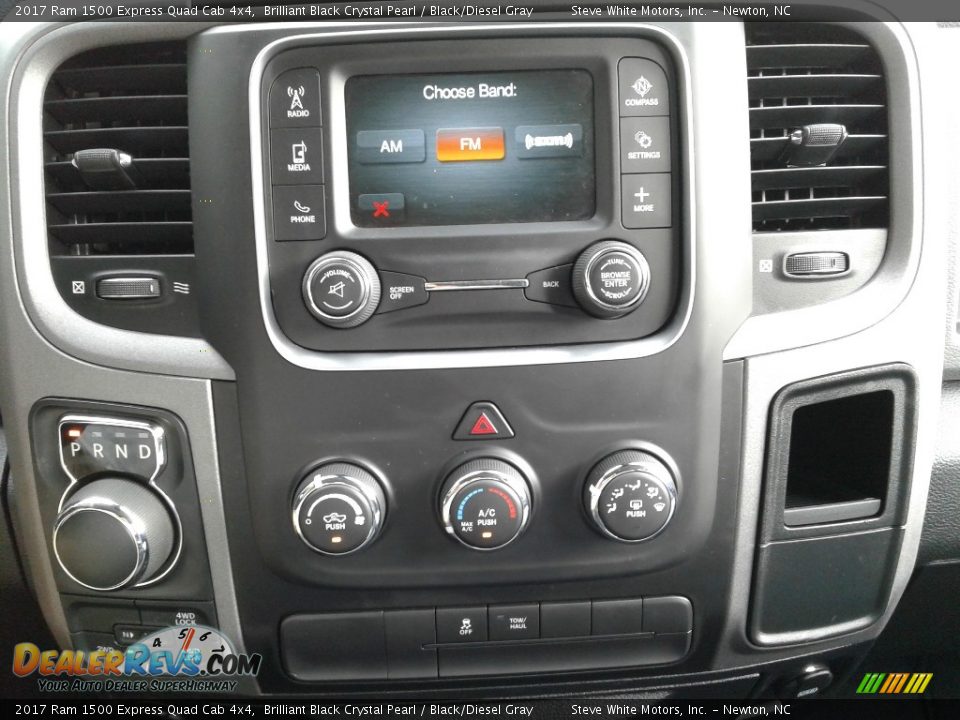 2017 Ram 1500 Express Quad Cab 4x4 Brilliant Black Crystal Pearl / Black/Diesel Gray Photo #18
