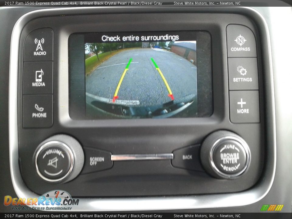 2017 Ram 1500 Express Quad Cab 4x4 Brilliant Black Crystal Pearl / Black/Diesel Gray Photo #20