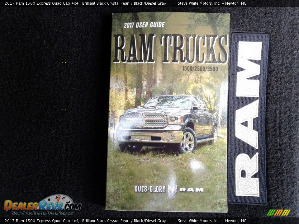 2017 Ram 1500 Express Quad Cab 4x4 Brilliant Black Crystal Pearl / Black/Diesel Gray Photo #29