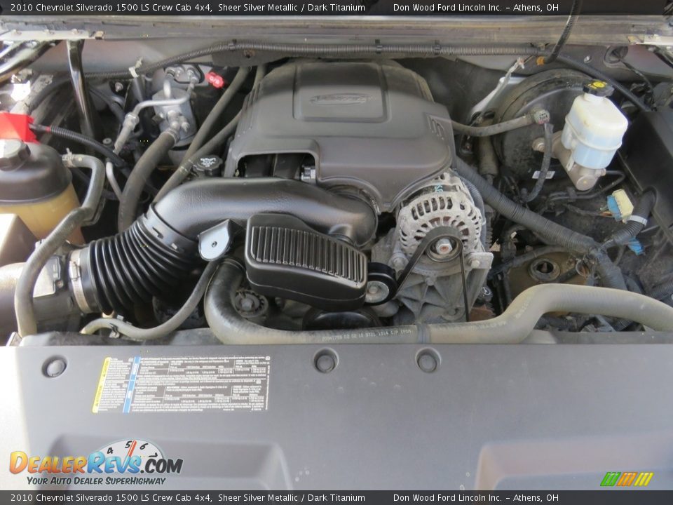 2010 Chevrolet Silverado 1500 LS Crew Cab 4x4 Sheer Silver Metallic / Dark Titanium Photo #7