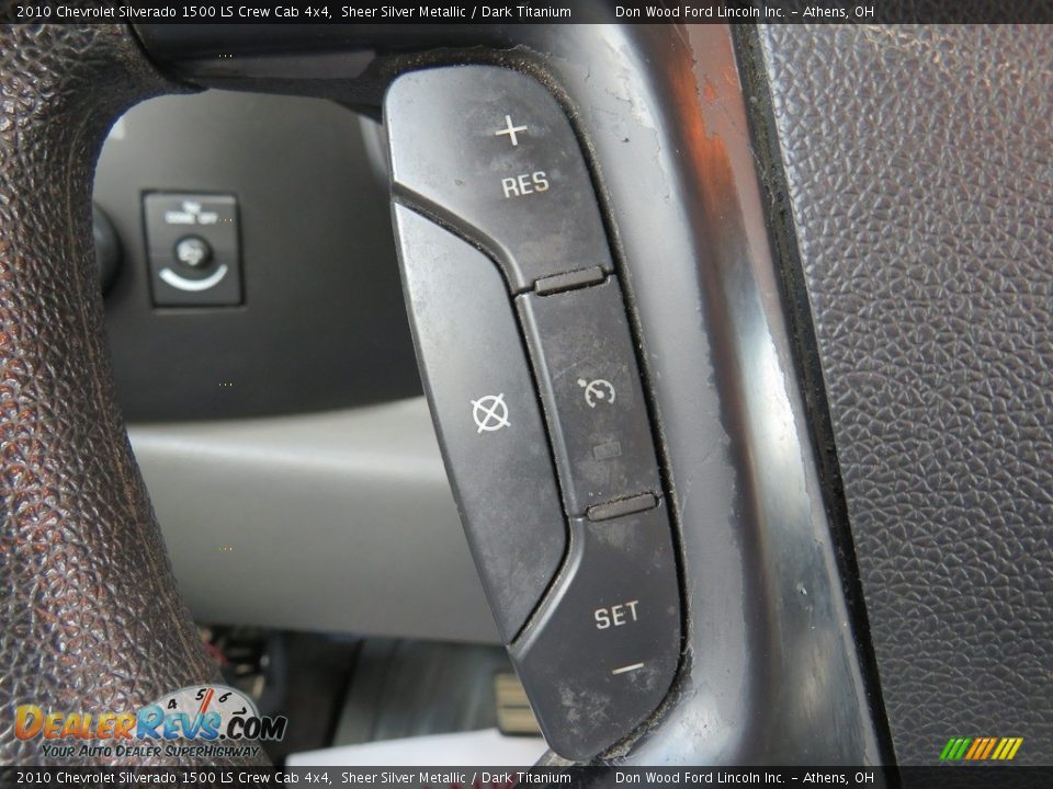 2010 Chevrolet Silverado 1500 LS Crew Cab 4x4 Sheer Silver Metallic / Dark Titanium Photo #30