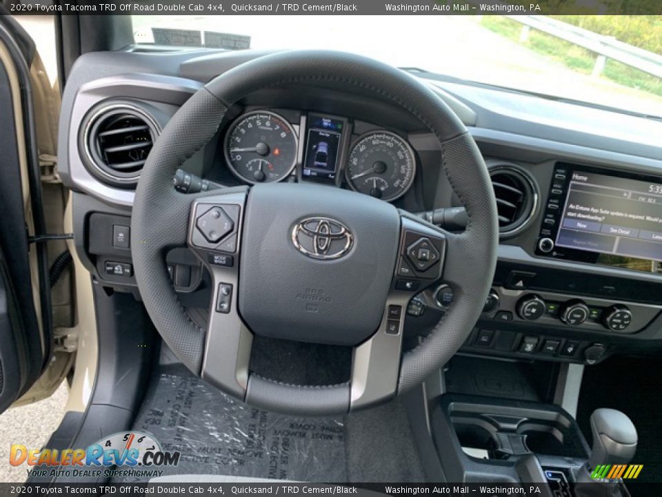 2020 Toyota Tacoma TRD Off Road Double Cab 4x4 Steering Wheel Photo #10