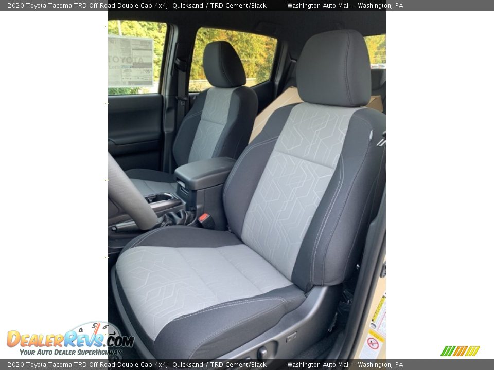 Front Seat of 2020 Toyota Tacoma TRD Off Road Double Cab 4x4 Photo #11