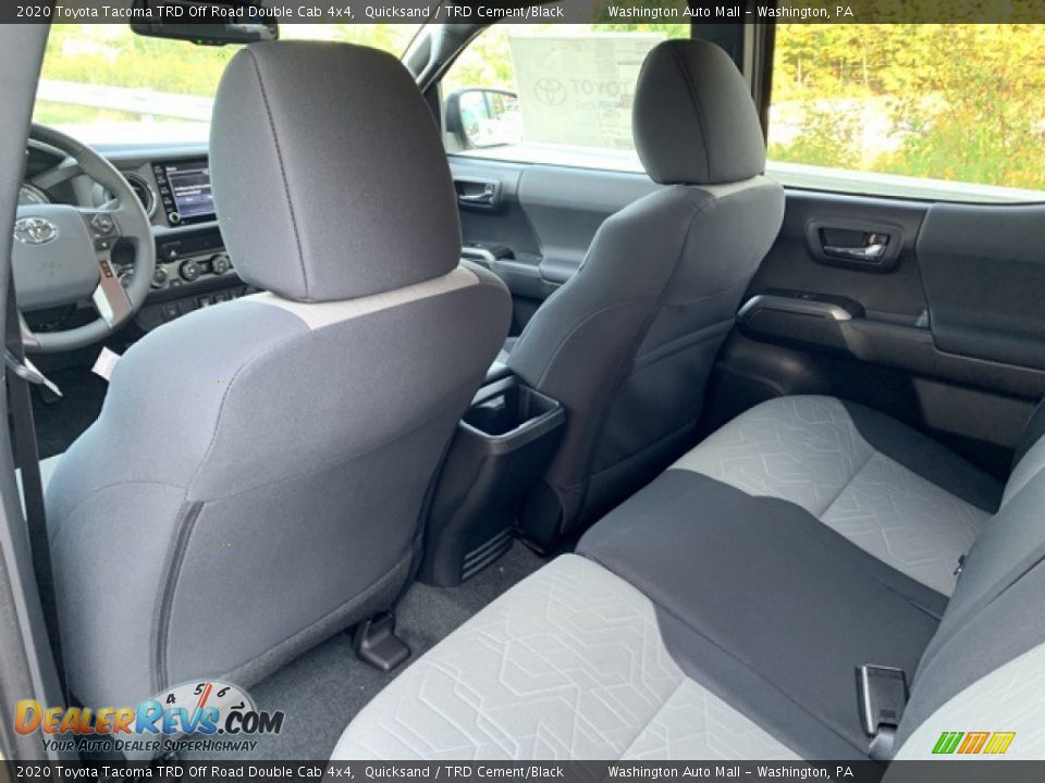 Rear Seat of 2020 Toyota Tacoma TRD Off Road Double Cab 4x4 Photo #18