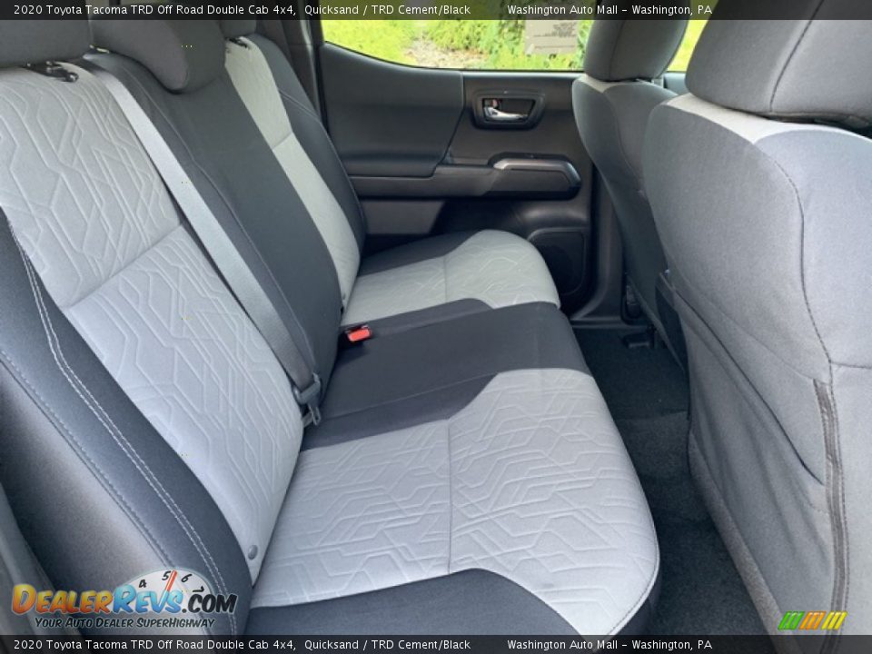 Rear Seat of 2020 Toyota Tacoma TRD Off Road Double Cab 4x4 Photo #24