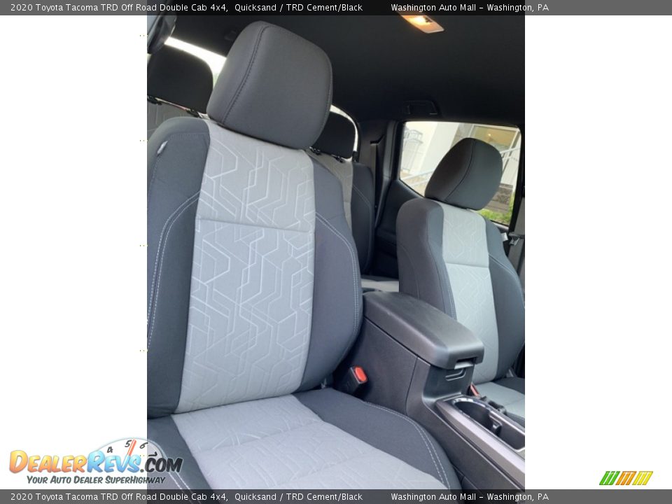Front Seat of 2020 Toyota Tacoma TRD Off Road Double Cab 4x4 Photo #26