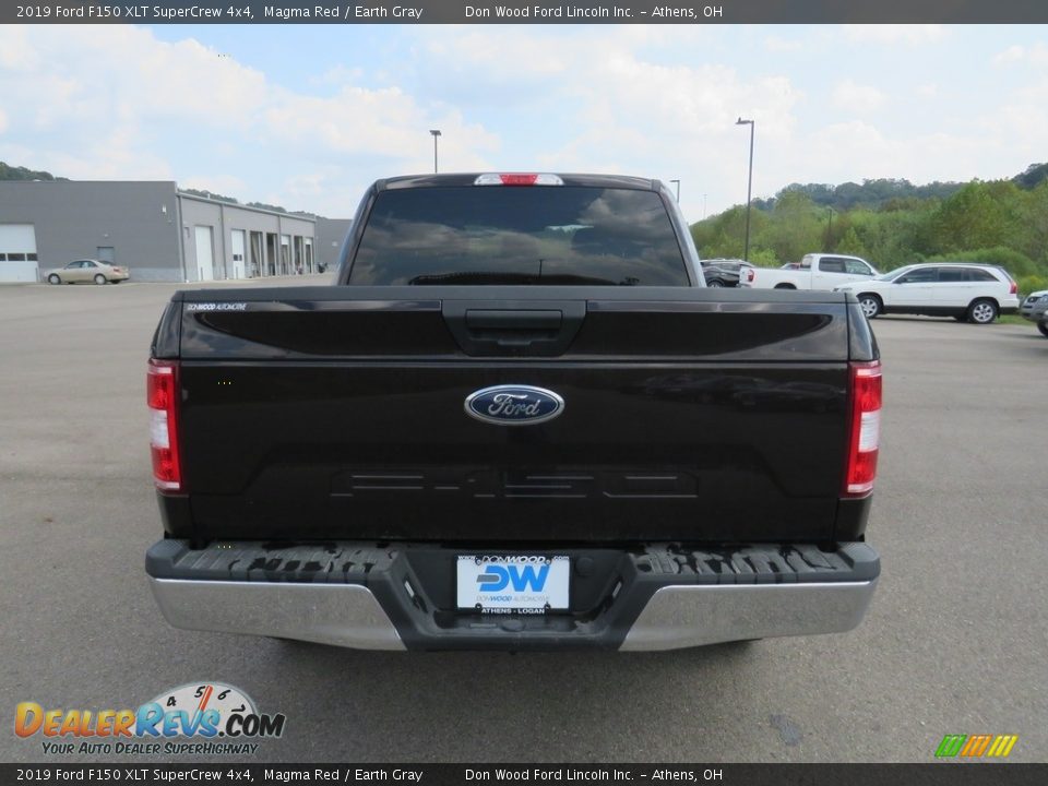 2019 Ford F150 XLT SuperCrew 4x4 Magma Red / Earth Gray Photo #11