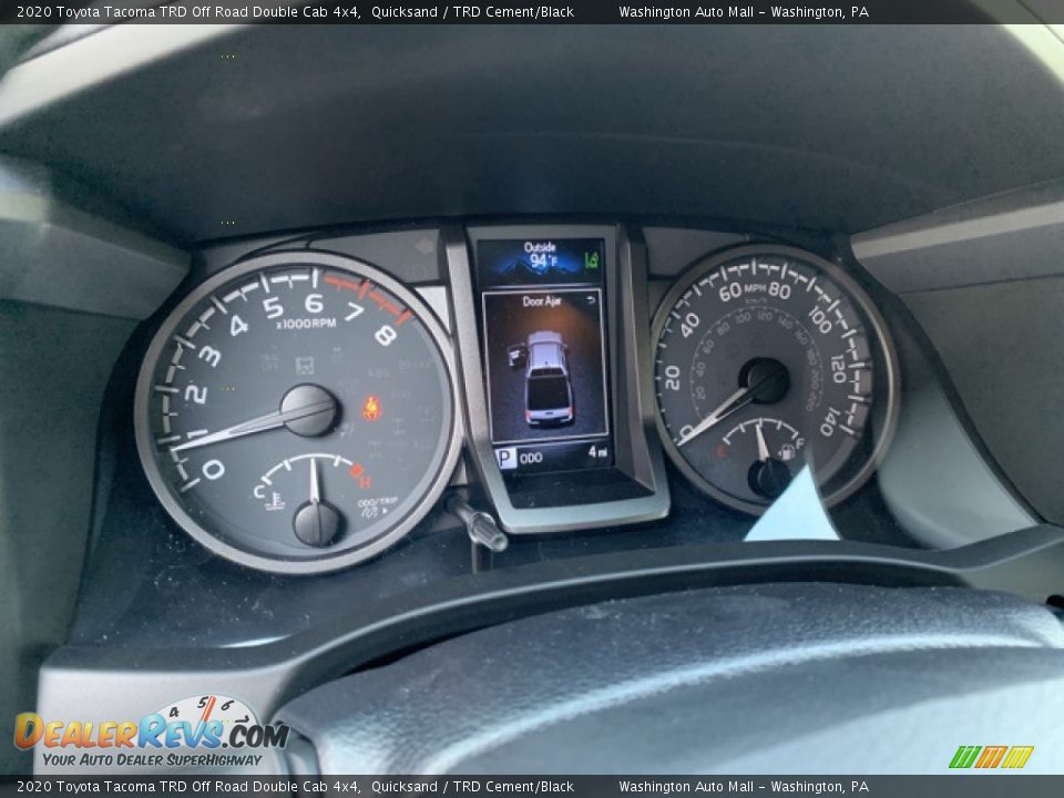 2020 Toyota Tacoma TRD Off Road Double Cab 4x4 Gauges Photo #33