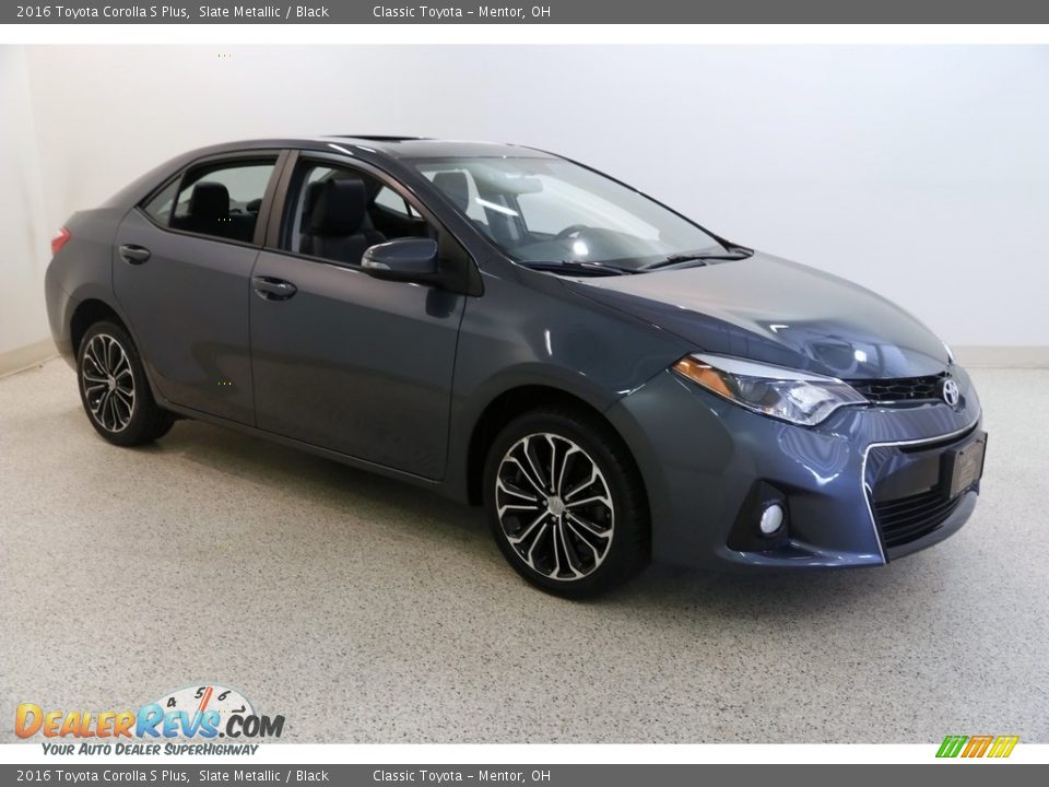 2016 Toyota Corolla S Plus Slate Metallic / Black Photo #1