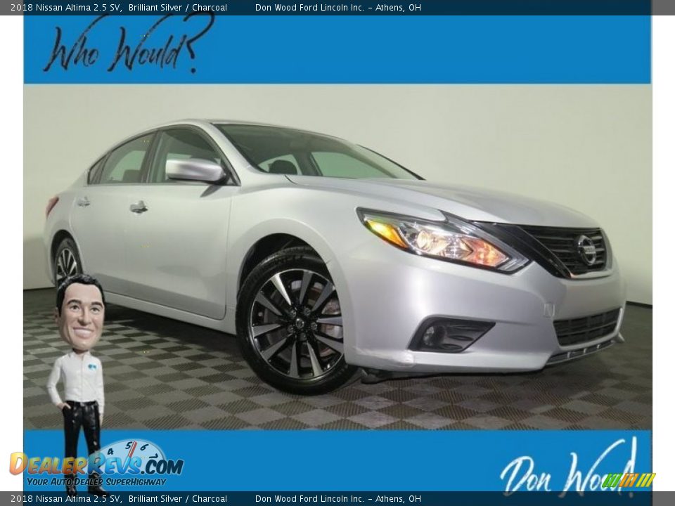 2018 Nissan Altima 2.5 SV Brilliant Silver / Charcoal Photo #1