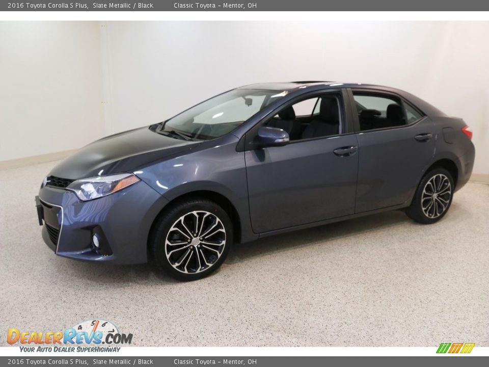 2016 Toyota Corolla S Plus Slate Metallic / Black Photo #3