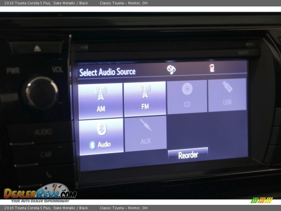 2016 Toyota Corolla S Plus Slate Metallic / Black Photo #9