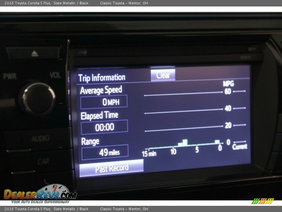 2016 Toyota Corolla S Plus Slate Metallic / Black Photo #10