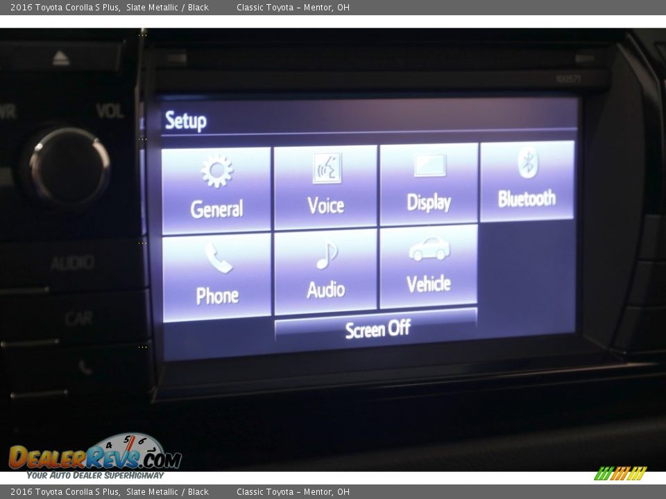 2016 Toyota Corolla S Plus Slate Metallic / Black Photo #12
