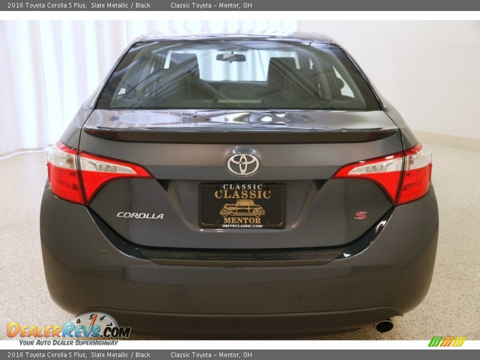 2016 Toyota Corolla S Plus Slate Metallic / Black Photo #17