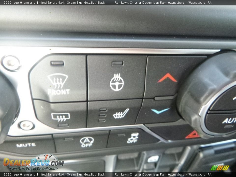 2020 Jeep Wrangler Unlimited Sahara 4x4 Ocean Blue Metallic / Black Photo #20
