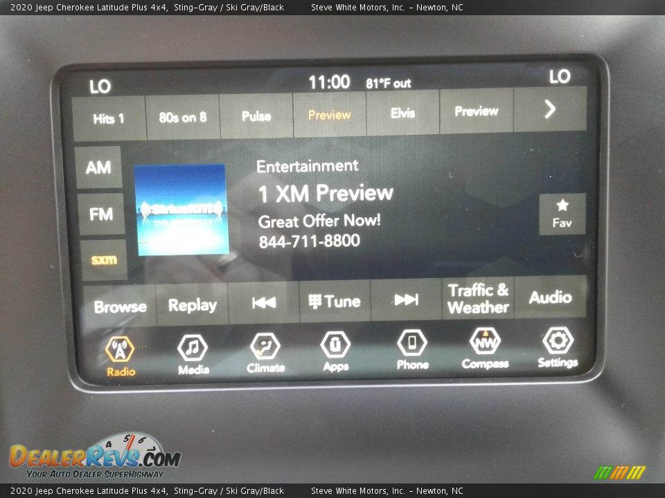 2020 Jeep Cherokee Latitude Plus 4x4 Sting-Gray / Ski Gray/Black Photo #22