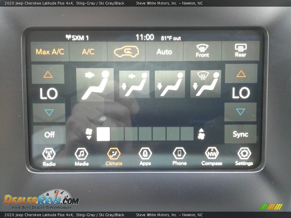 2020 Jeep Cherokee Latitude Plus 4x4 Sting-Gray / Ski Gray/Black Photo #24