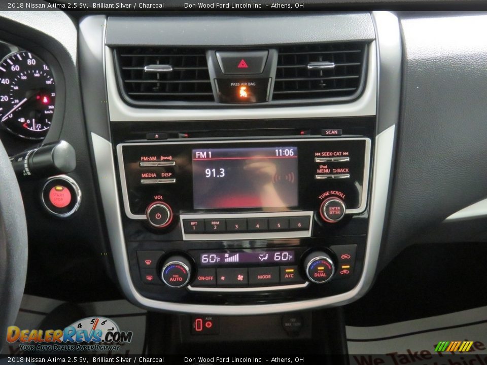 2018 Nissan Altima 2.5 SV Brilliant Silver / Charcoal Photo #36