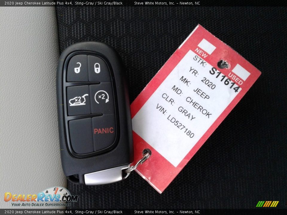 2020 Jeep Cherokee Latitude Plus 4x4 Sting-Gray / Ski Gray/Black Photo #31