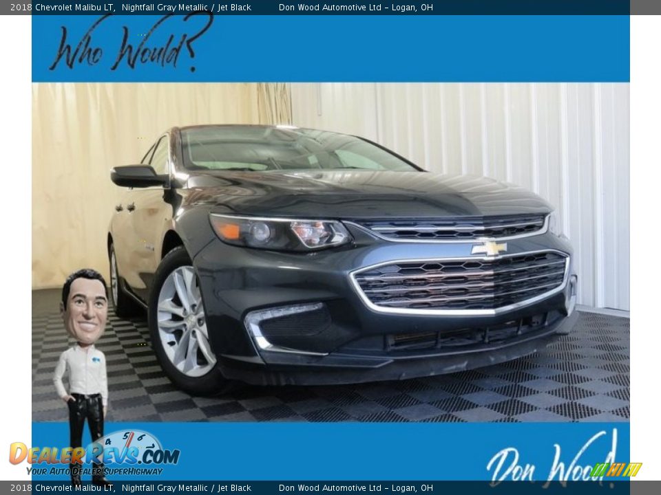2018 Chevrolet Malibu LT Nightfall Gray Metallic / Jet Black Photo #1