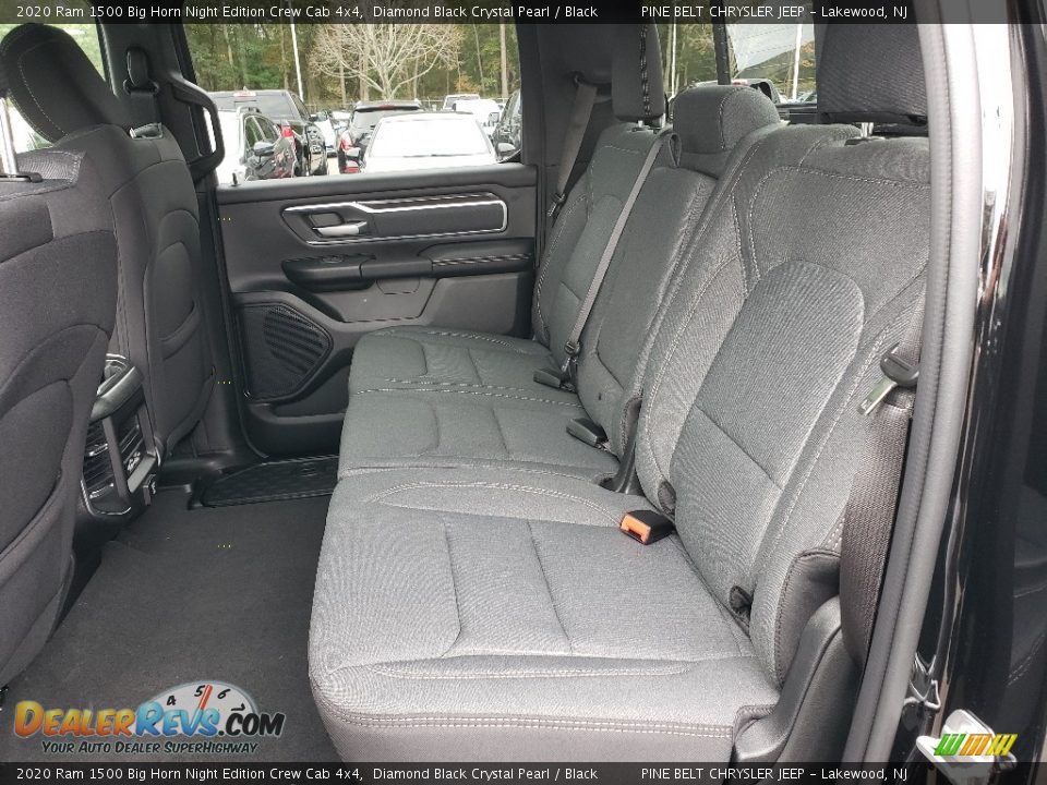 Rear Seat of 2020 Ram 1500 Big Horn Night Edition Crew Cab 4x4 Photo #6