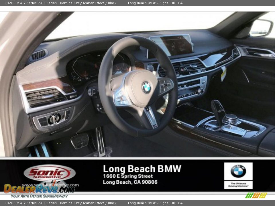 2020 BMW 7 Series 740i Sedan Bernina Grey Amber Effect / Black Photo #4