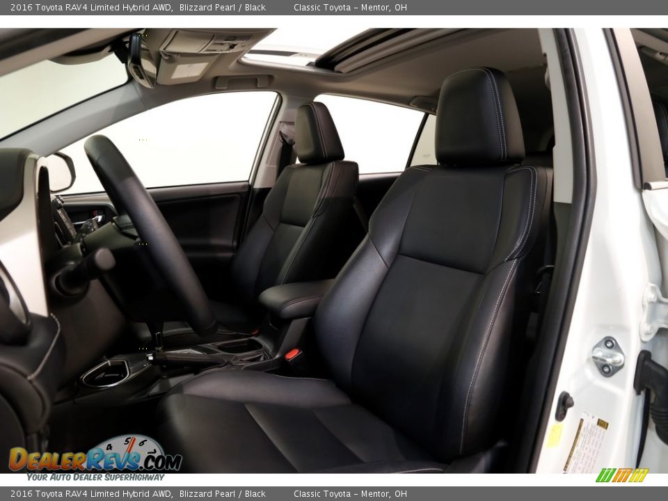 2016 Toyota RAV4 Limited Hybrid AWD Blizzard Pearl / Black Photo #5