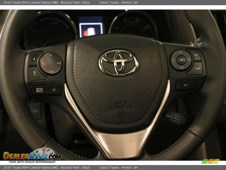 2016 Toyota RAV4 Limited Hybrid AWD Blizzard Pearl / Black Photo #6
