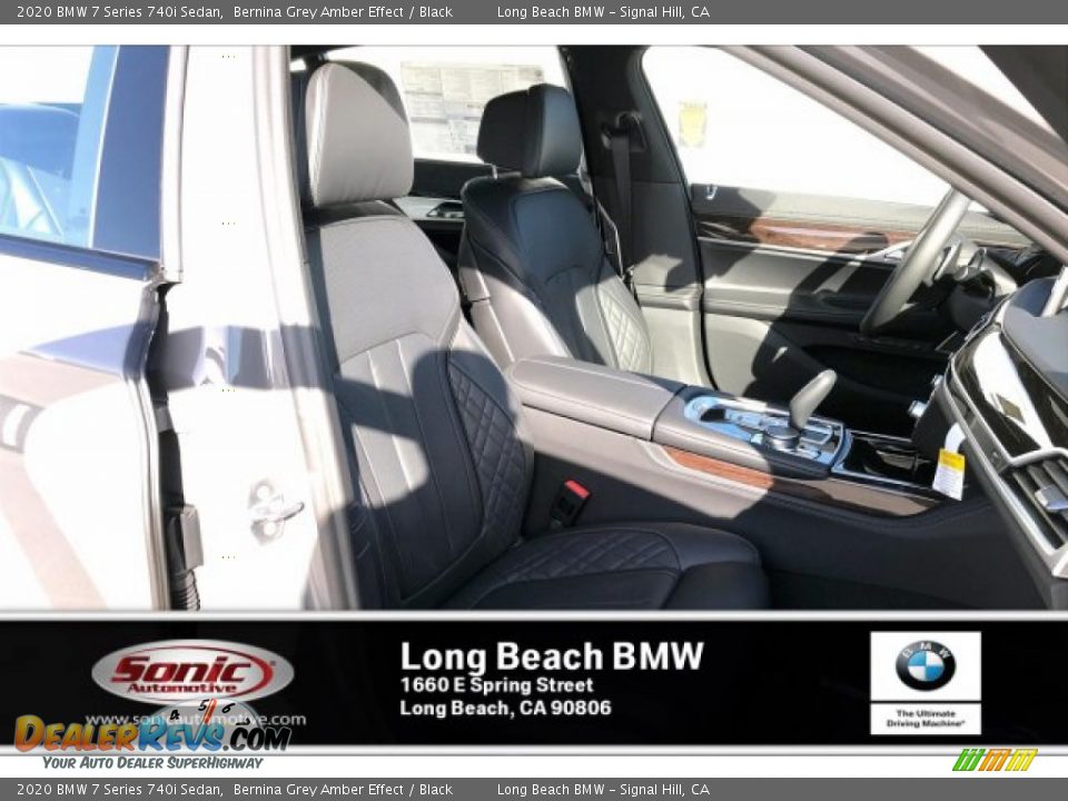 2020 BMW 7 Series 740i Sedan Bernina Grey Amber Effect / Black Photo #7