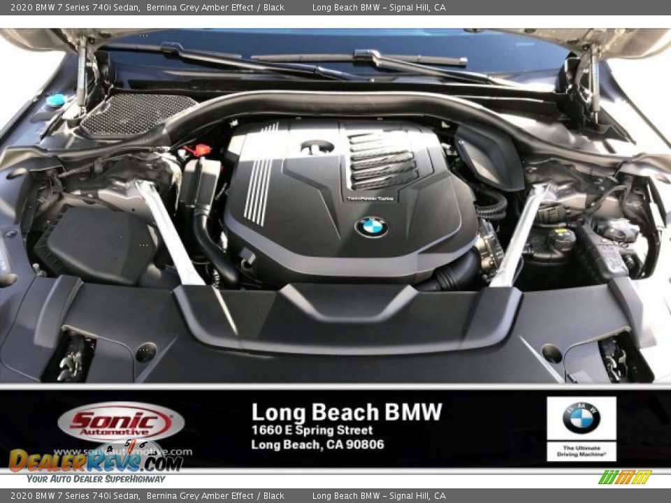 2020 BMW 7 Series 740i Sedan Bernina Grey Amber Effect / Black Photo #8
