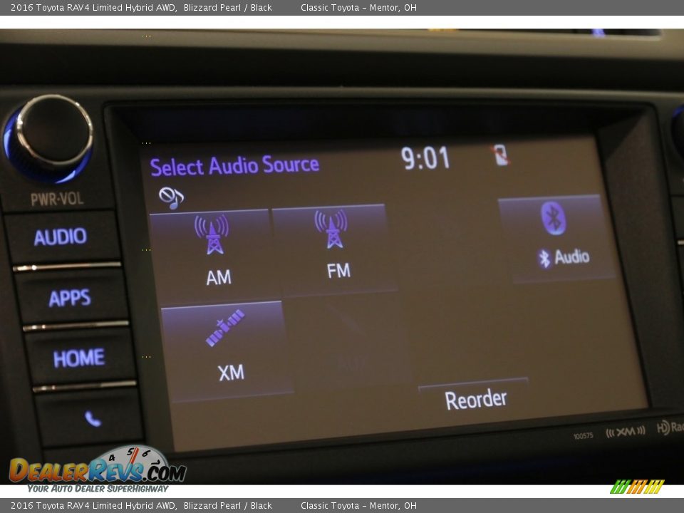 2016 Toyota RAV4 Limited Hybrid AWD Blizzard Pearl / Black Photo #13