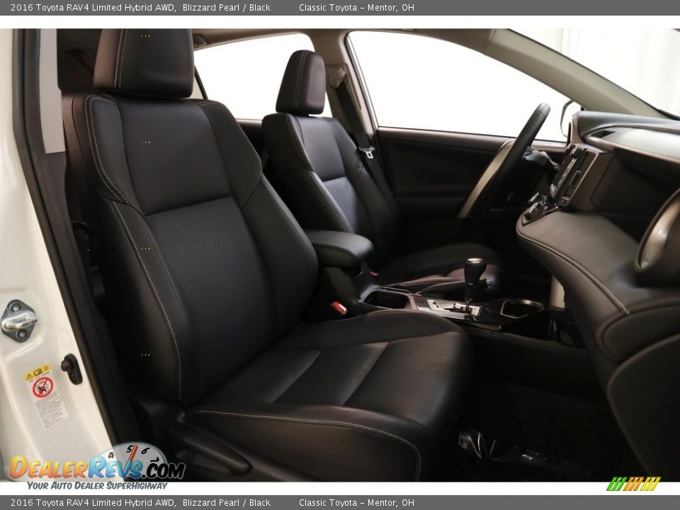 2016 Toyota RAV4 Limited Hybrid AWD Blizzard Pearl / Black Photo #15