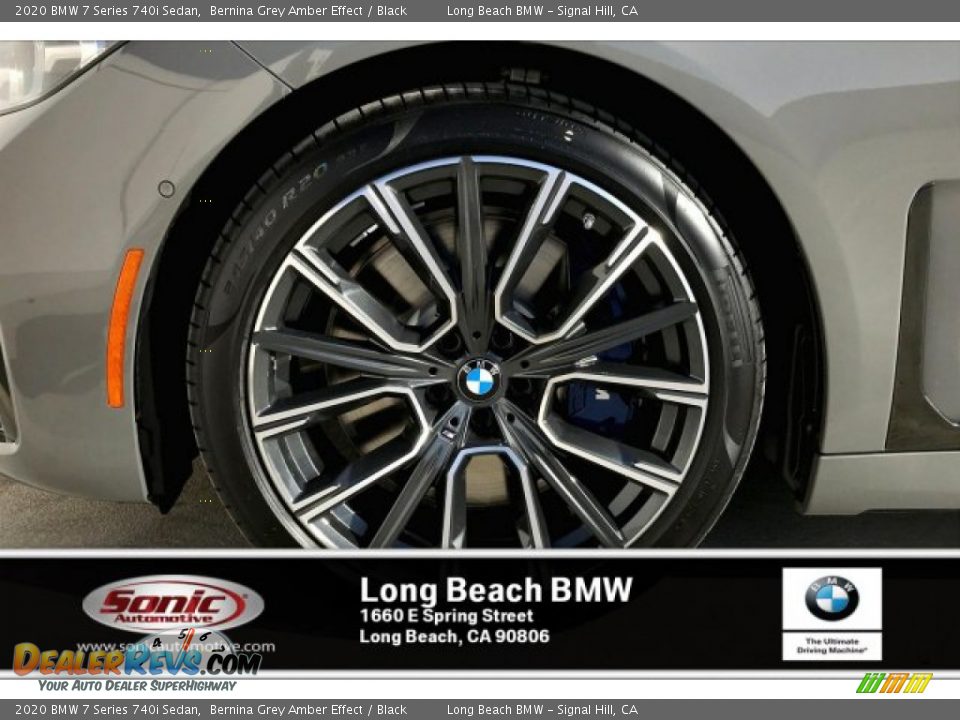 2020 BMW 7 Series 740i Sedan Bernina Grey Amber Effect / Black Photo #9
