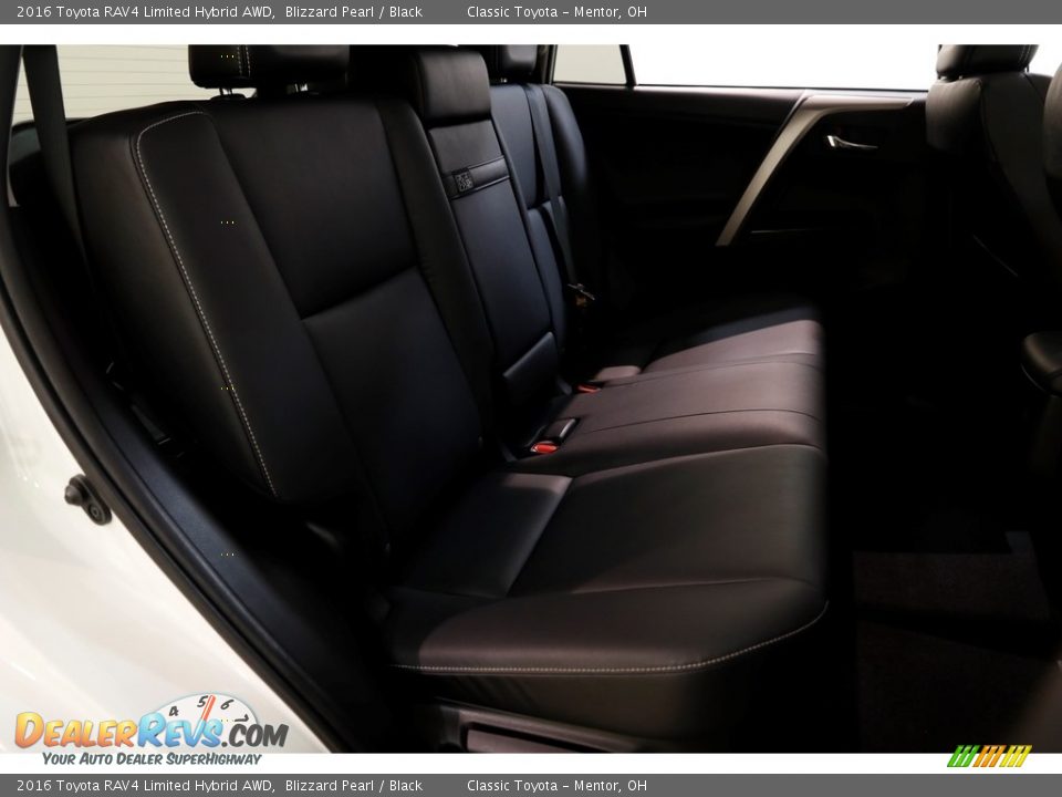 2016 Toyota RAV4 Limited Hybrid AWD Blizzard Pearl / Black Photo #16