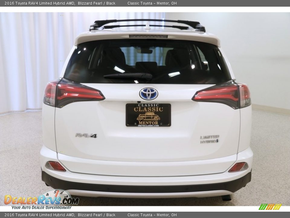 2016 Toyota RAV4 Limited Hybrid AWD Blizzard Pearl / Black Photo #18