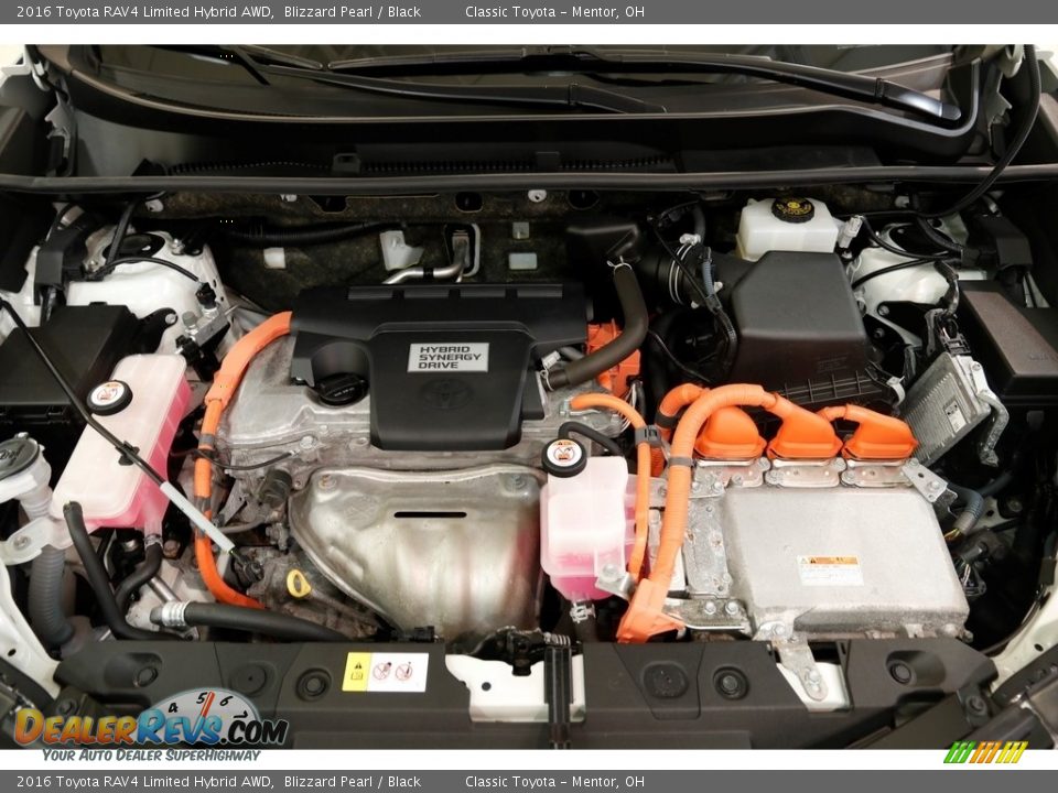 2016 Toyota RAV4 Limited Hybrid AWD Blizzard Pearl / Black Photo #19