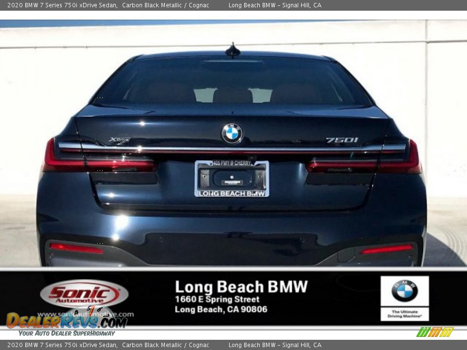 2020 BMW 7 Series 750i xDrive Sedan Carbon Black Metallic / Cognac Photo #3