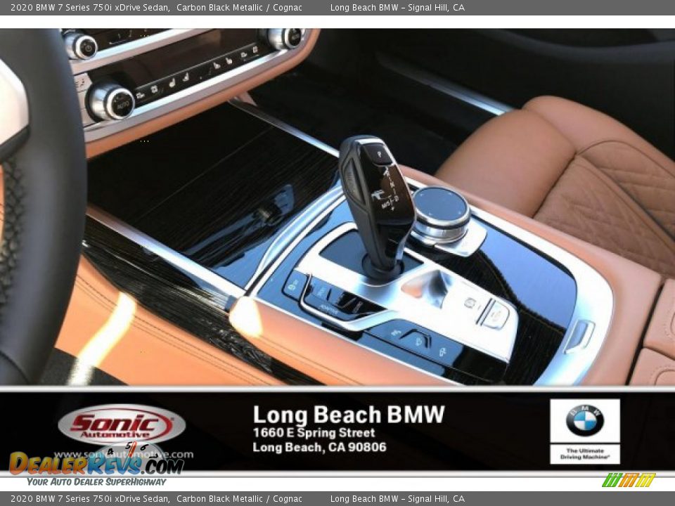 2020 BMW 7 Series 750i xDrive Sedan Carbon Black Metallic / Cognac Photo #6