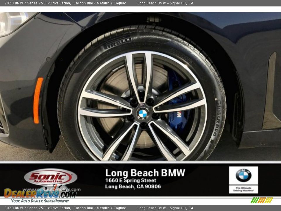 2020 BMW 7 Series 750i xDrive Sedan Carbon Black Metallic / Cognac Photo #9