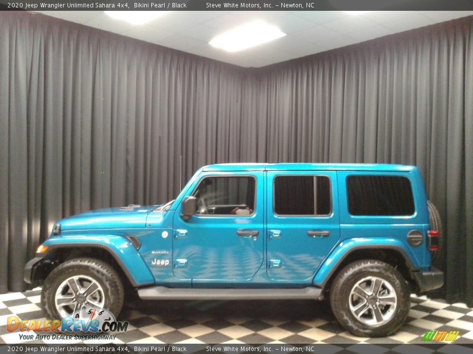 2020 Jeep Wrangler Unlimited Sahara 4x4 Bikini Pearl / Black Photo #1
