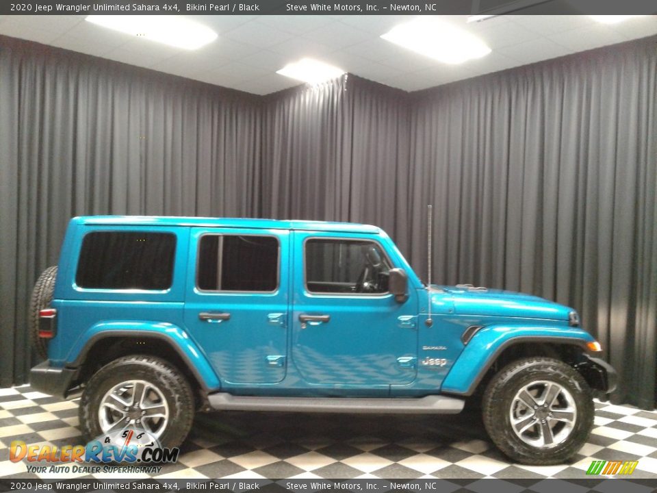 2020 Jeep Wrangler Unlimited Sahara 4x4 Bikini Pearl / Black Photo #5