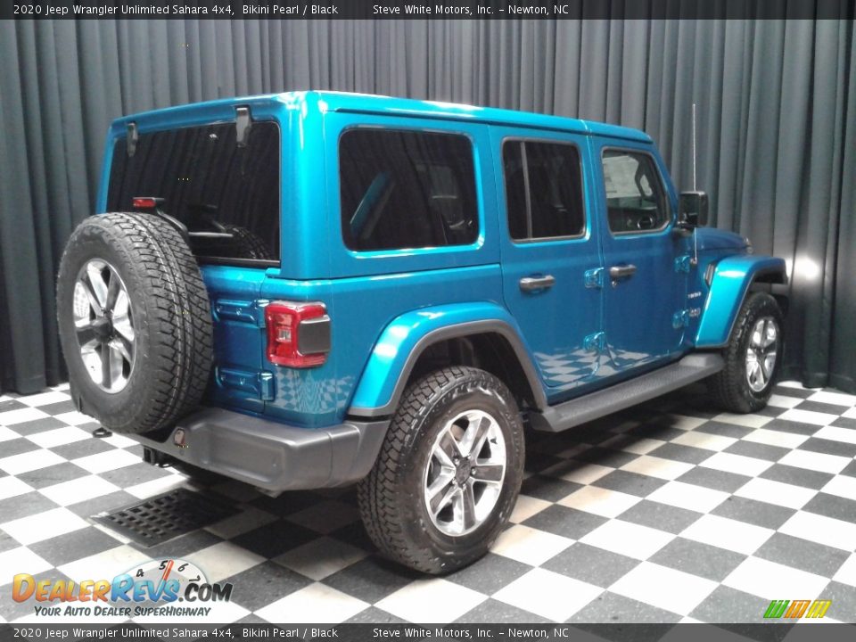 2020 Jeep Wrangler Unlimited Sahara 4x4 Bikini Pearl / Black Photo #6