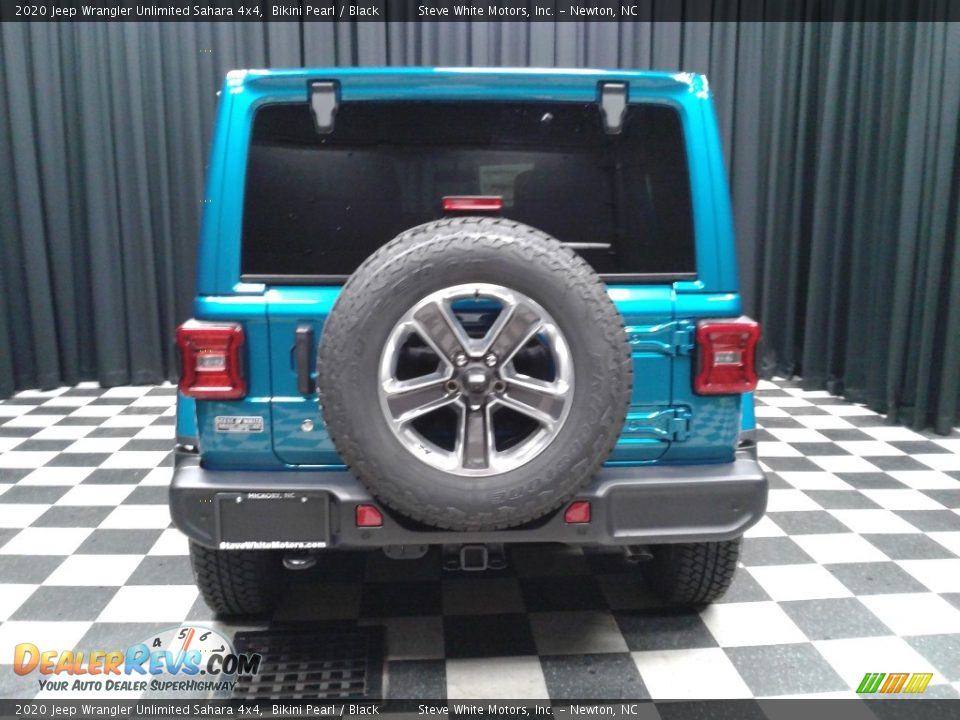 2020 Jeep Wrangler Unlimited Sahara 4x4 Bikini Pearl / Black Photo #7