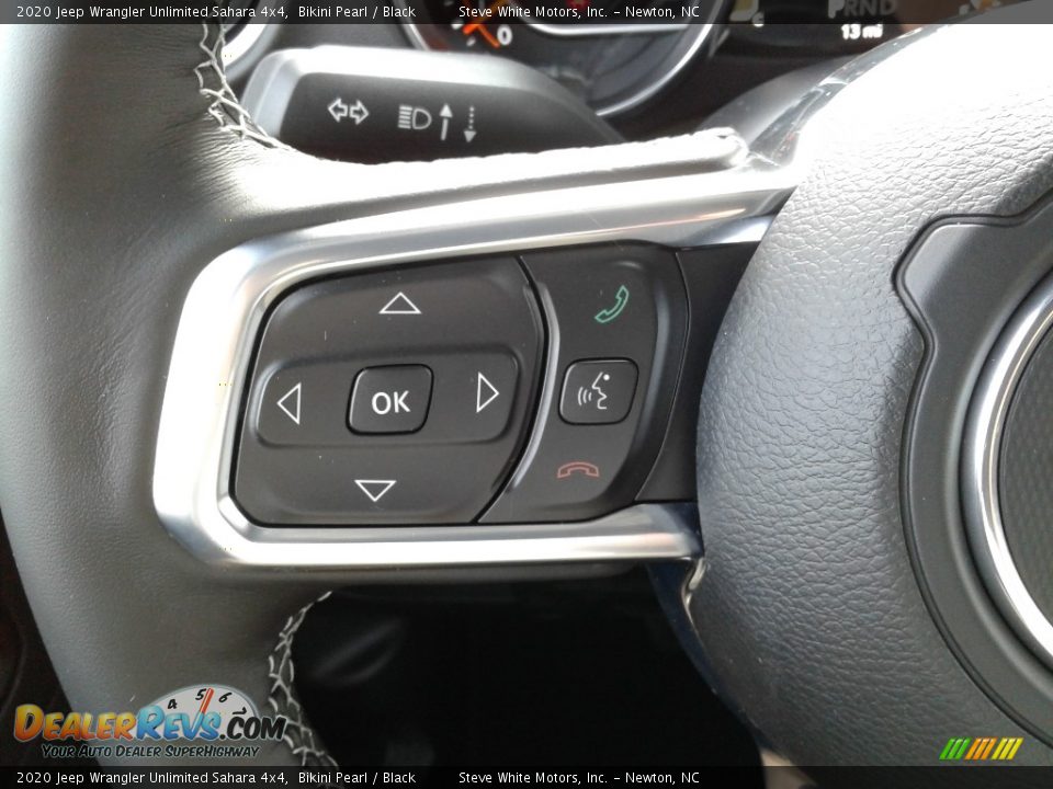 2020 Jeep Wrangler Unlimited Sahara 4x4 Bikini Pearl / Black Photo #16