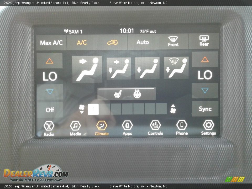 2020 Jeep Wrangler Unlimited Sahara 4x4 Bikini Pearl / Black Photo #22