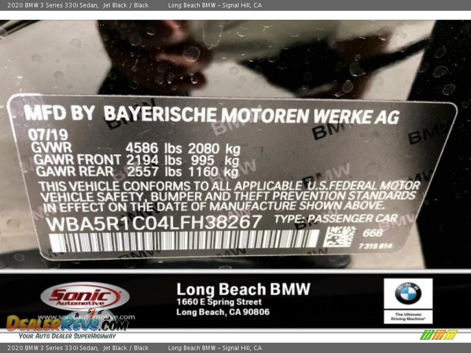 2020 BMW 3 Series 330i Sedan Jet Black / Black Photo #11