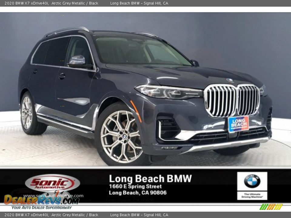 2020 BMW X7 xDrive40i Arctic Grey Metallic / Black Photo #1