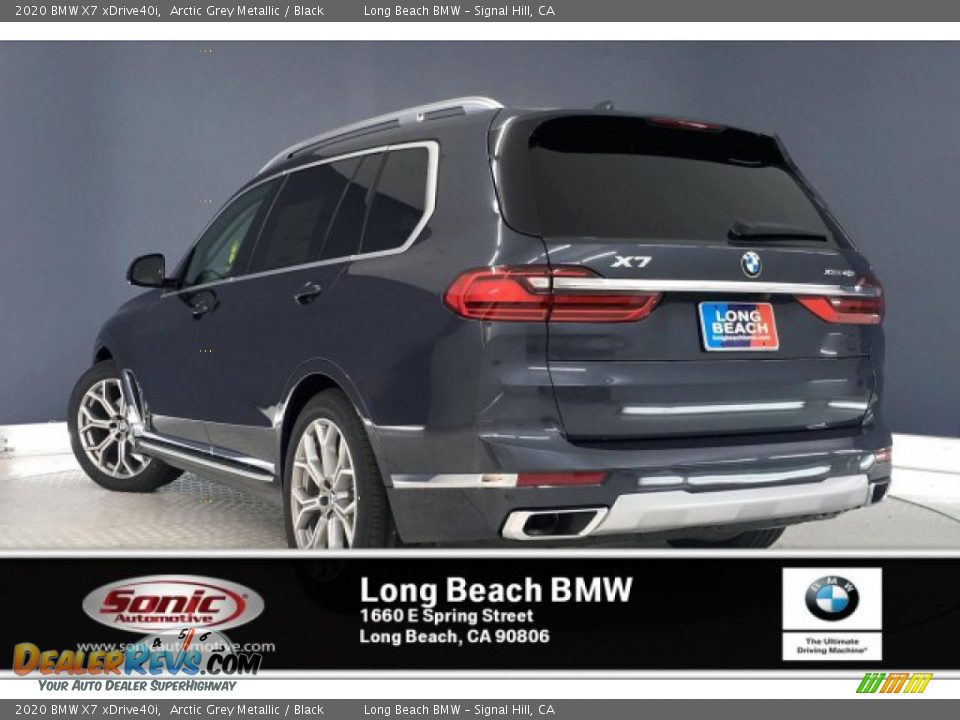 2020 BMW X7 xDrive40i Arctic Grey Metallic / Black Photo #2