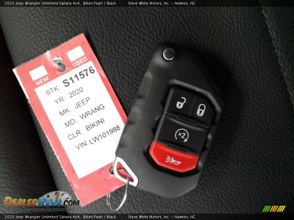 2020 Jeep Wrangler Unlimited Sahara 4x4 Bikini Pearl / Black Photo #29